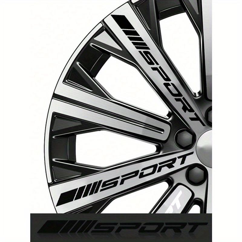 4pcs/set Car Wheel Hub Sport Emblem Sticker