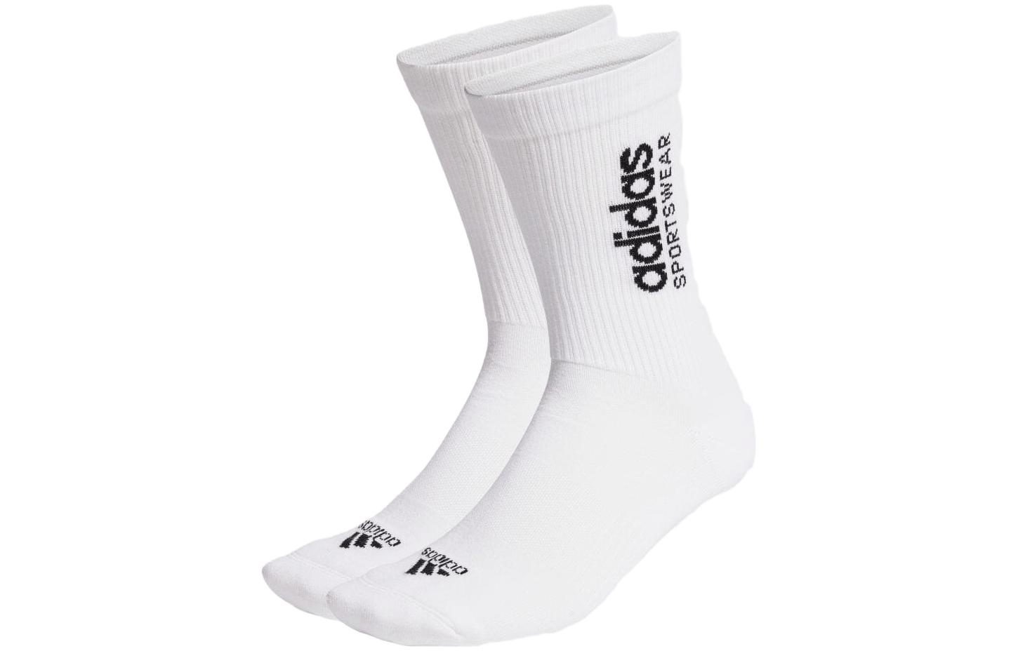 Adidas Crew Socks Unisex 2 Pack White IQ4149 22-24