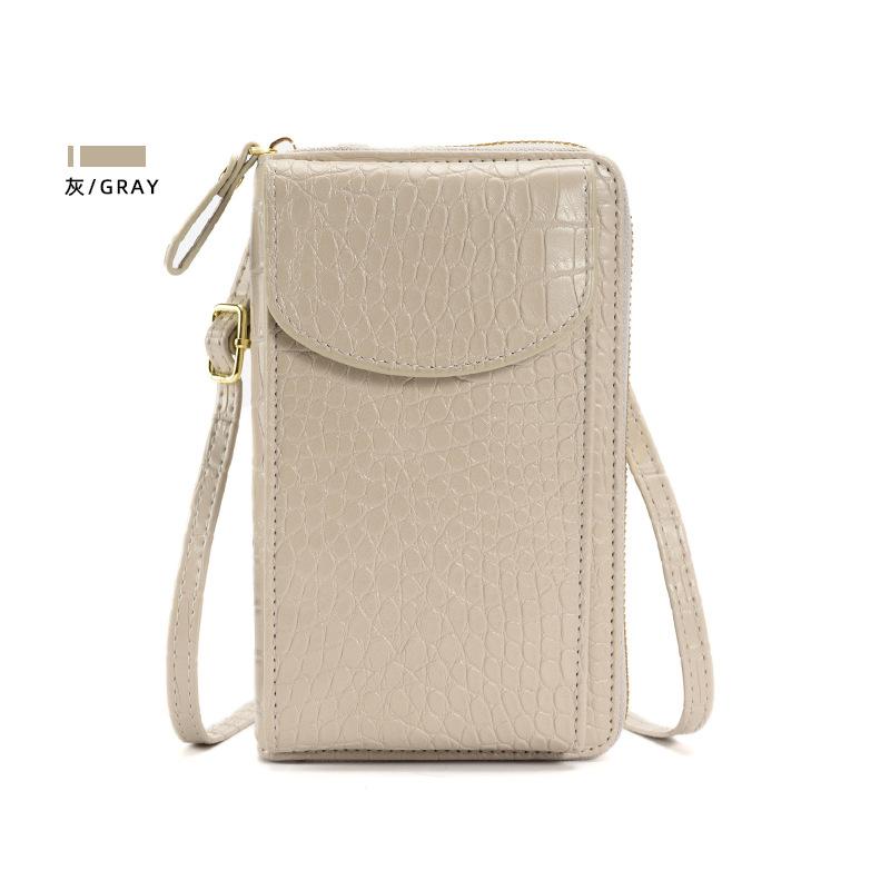 New Vertical Mobile Phone Bag, Women's Vertical Leather Small Square Bag, Fashionable Shoulder Messenger Commuter Bag