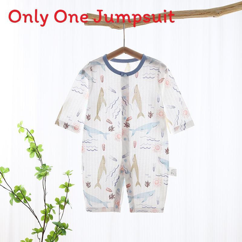 Baby Cotton Romper With Long Sleeves For Newborns Summer Safe Skinfriendly