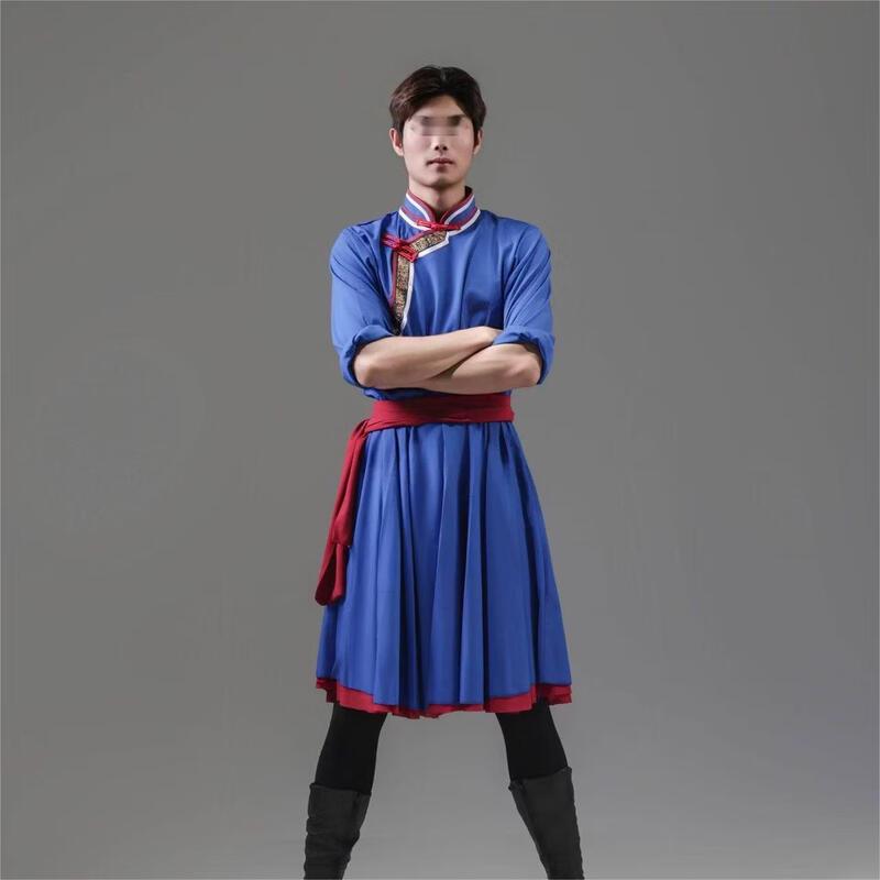 Mongolisches Tanz-Performance-Kostüm für Herren
