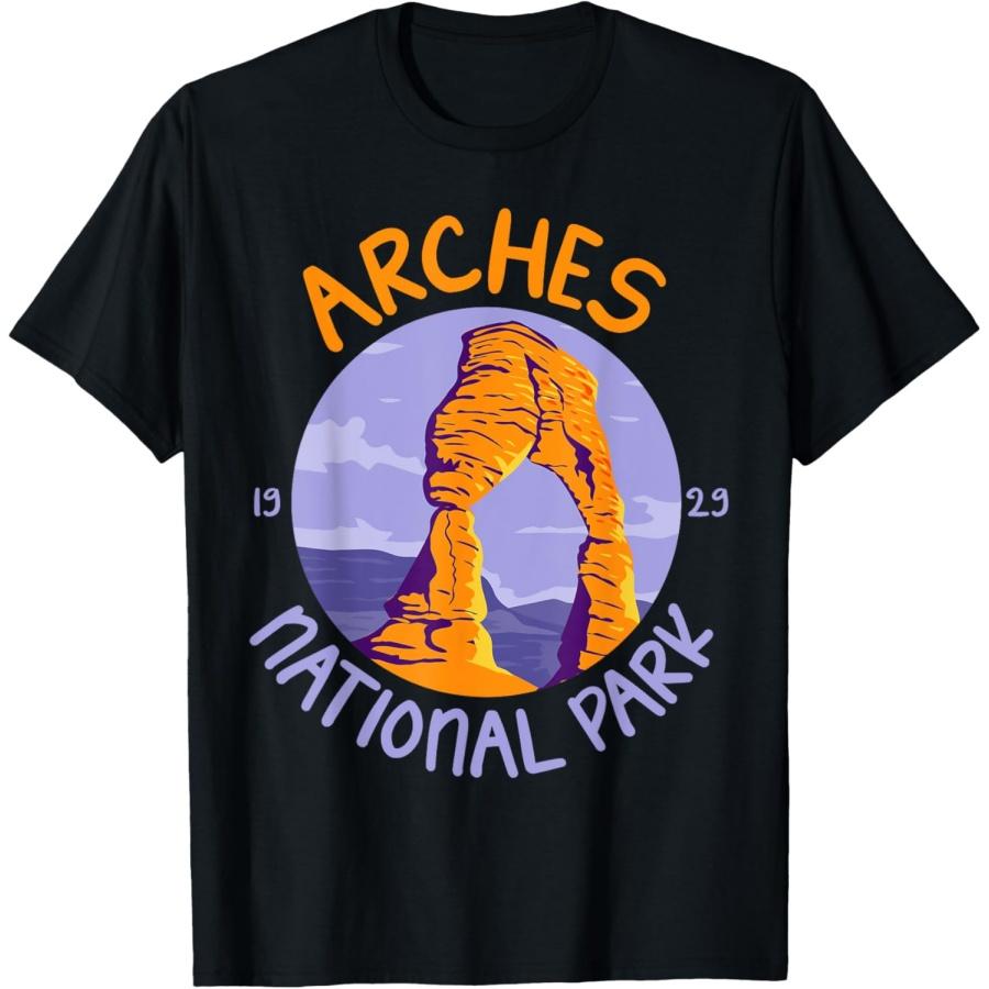 Outdoor National Park Tshirt Arches 1929 Moab Utah T-Shirt S