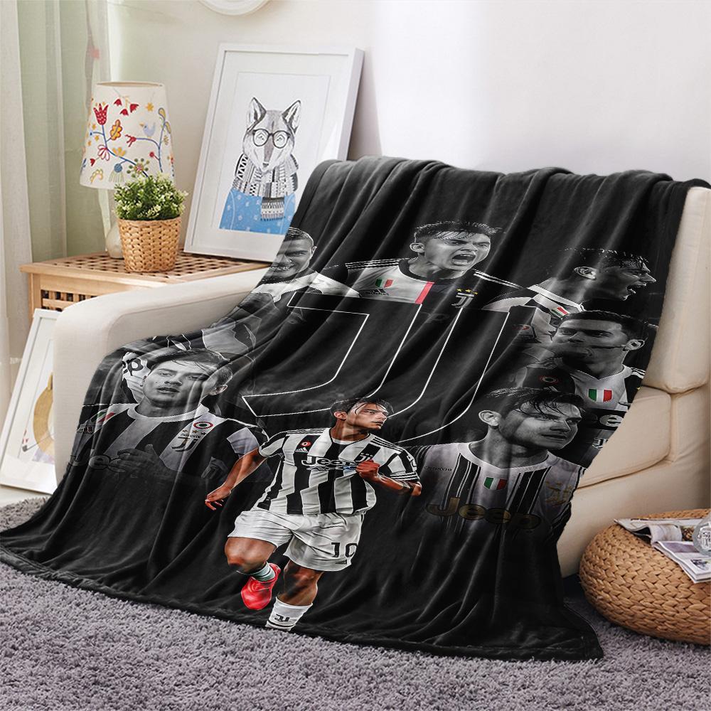 Coperta in Flanella con Stampa Juventus FC, Alta qualità, Confortevole per Tutte le Stagioni, Decorazione per la Casa, Calore e Comfort