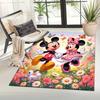 1pc Mickey Mouse Minnie Butterfly Pattern Area Rug Soft Flannel Floor Mat for Living Room, Office, Bedroom, Outdoor and Camping, Sofa Coffee