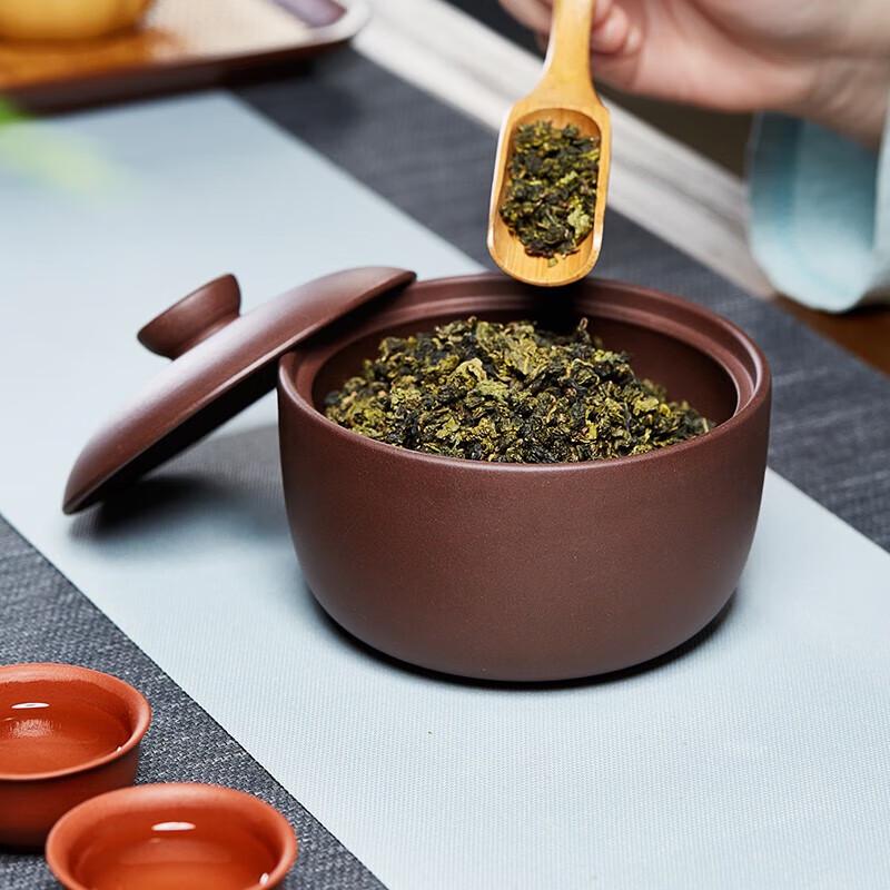 Zisha Handmade Cylindrical Tea Caddy