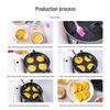 WuTuo 4-Hole Cast Iron Non-Stick Breakfast Egg Pan