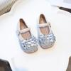 2024 Children Leather Shoes for Girls Autumn New Princess Style Fashion Comfortable Anti-slippery Elegant Rhinestone Party Shoes