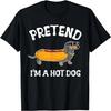 Tu so, als wäre ich ein Hot-Dog lustiger Dackel Würstchenhund Halloween T-Shirt