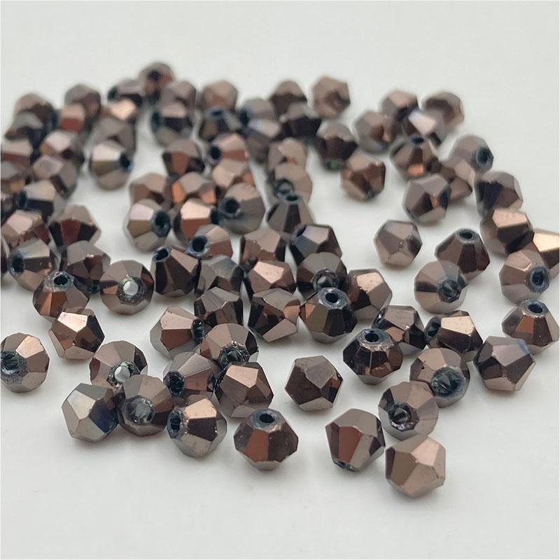 Faceted Austria 3 4 6mm Bicone Crystal Beads Spacer Glass Beads for Bracelet Necklace DIY Jewelry Making