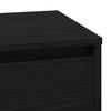 Nightstand Black Oak Look 71 x 34.5 x 75 cm Engineered Wood