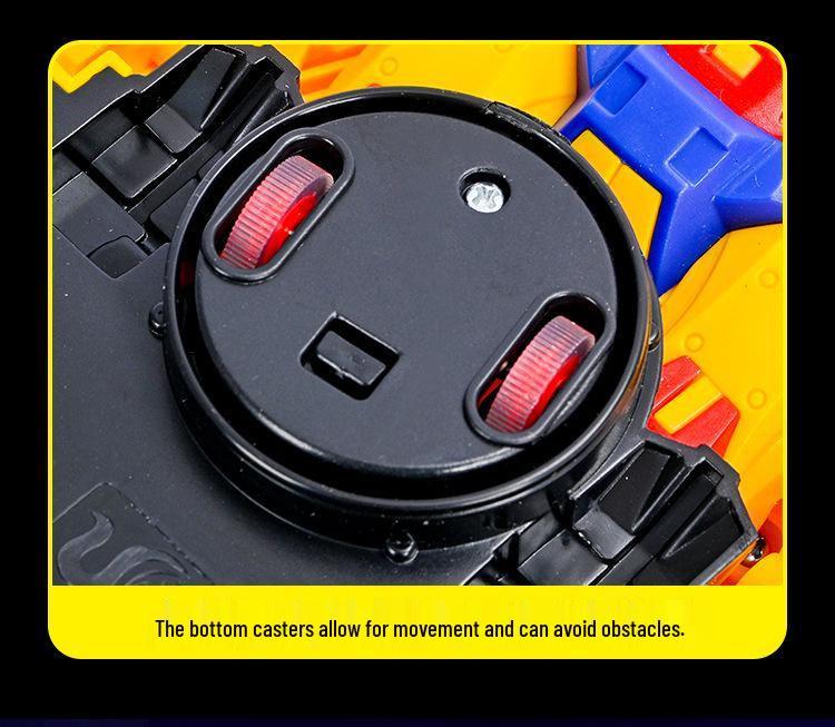 Kids' Electric Transforming Robot Car with Lights & Sound