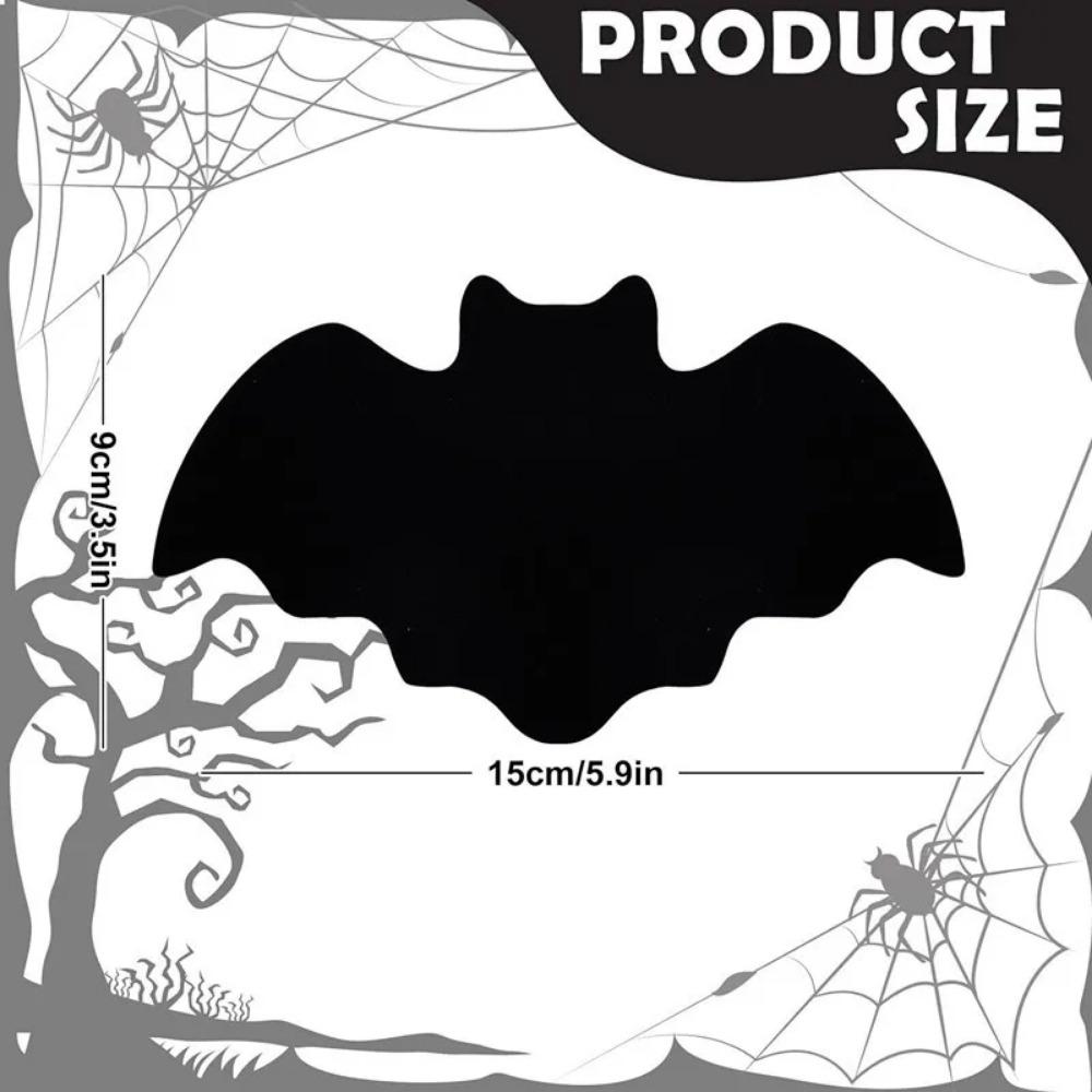 Creative Felt Bat Mat Halloween Table Mat Black Bat Anti Slip and Heat-resistant Tableware Mat Party Table Halloween Decoration
