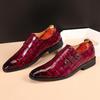 Slip  Dress Shoes Men Oxfords Fashi Business Office Men's Shoes Classic Luxury Leather Male Suits Shoes Italian Wedding Shoe