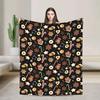Sweet Nostalgia Holiday Cookie Christmas Plush Throw Blanket Super Warm Flannel for Couch Bed Travel Office  Cozy Pattern