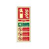 Scan Fire Extinguisher Composite Water - Photoluminescent 75 X 200mm