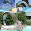 60x30cm Pond Garden Swimming Pool Feature Decorative Hardware Faucet Waterfall Stainless Steel Pool Water Fountain