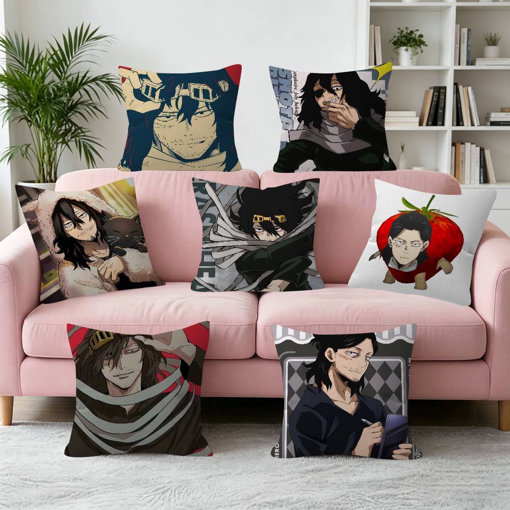Anime cushion aAizawa Head Decorative Room Aesthetics Pillow Case Home Decor Bedroom Sofa Bed Pillow Cover x