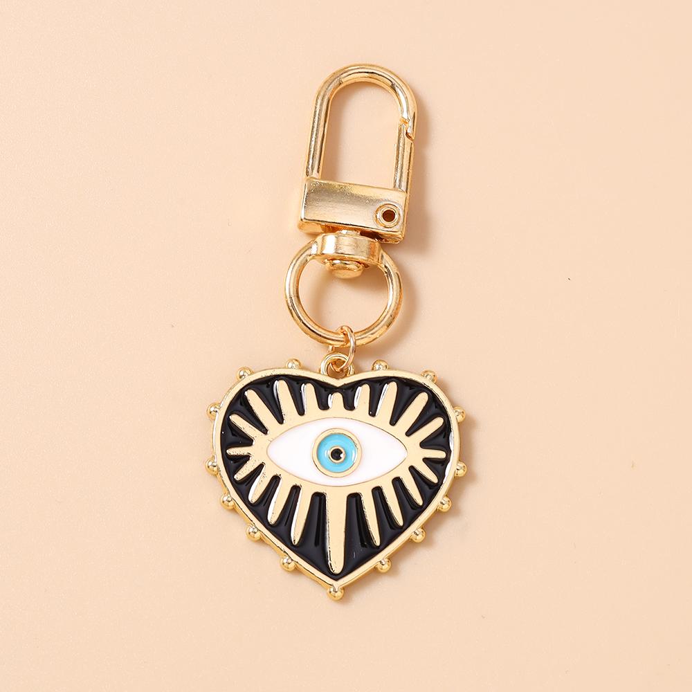 

New Enamel Eyes Key Chain Women Girls Key Ring Pendants for Handbag Decor DIY Key Holder Jewelry Gift