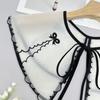 False Collar Detachable Blouses False Collar Half Shirts Collar Little Shawl Top Elegant for Womens Girls