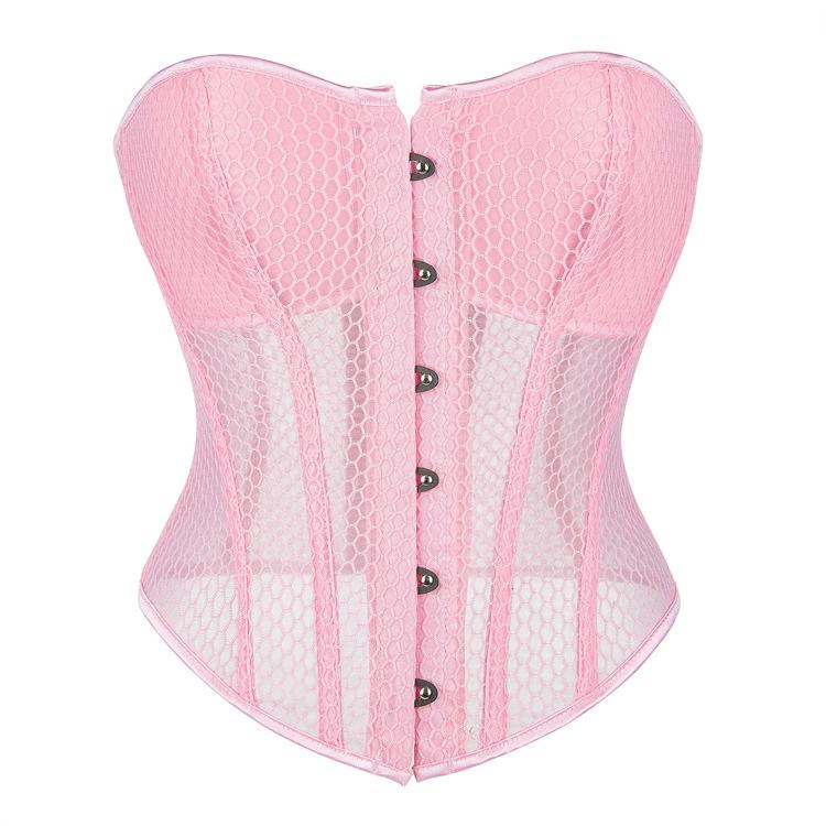 JYL TS Summer Breathable Palace Shaped Top with Cup Cup Mesh