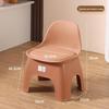 Thickened Non-Slip Backrest Stool for Kids & Adults: Perfect for Bathrooms, Living Rooms, Showers, Kindergarten, and Shoe Changing Areas.