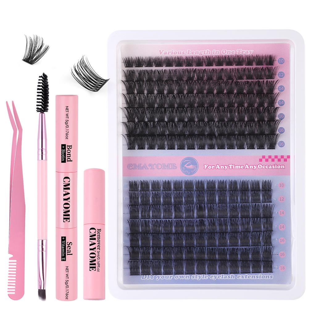 Diy Single Cluster Of Hot Melt False Eyelashes Simulation Natural Thick Self-Grafting Mixed Eyelashes