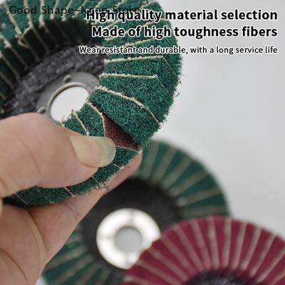 Exceptional Quality 5-Inch Non-Woven Nylon Fiber Grinding Wheel for Angle Grinder - Perfect for Metal and Wood - 100/115/125mm
