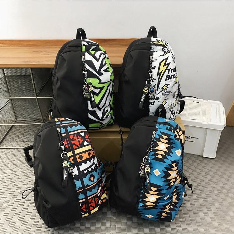 

American Graffiti Backpack: Trendy School Bag for Teens and Adults Backpack Only зелений