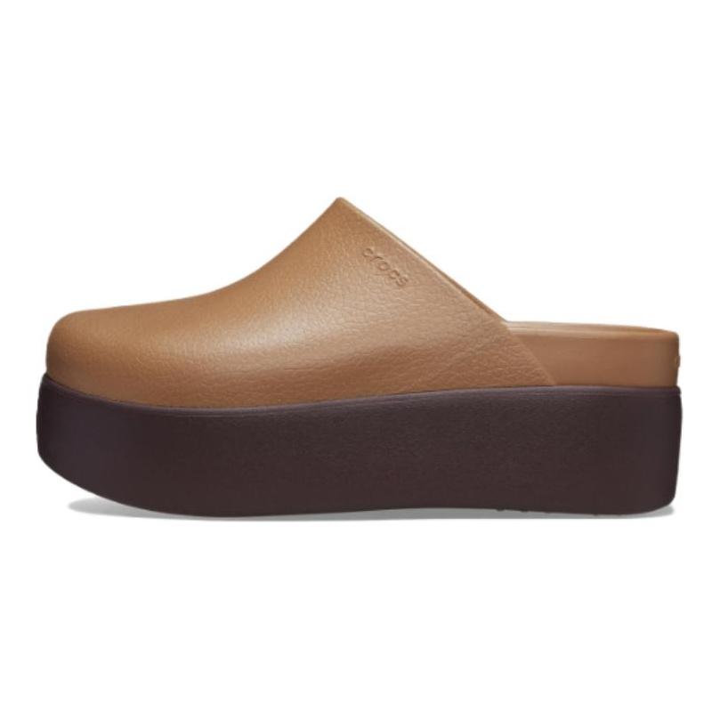 Crocs Modne Proste Wsuwane Klapki Obuwie Damskie Ciemnobrązowe 209869-2EY