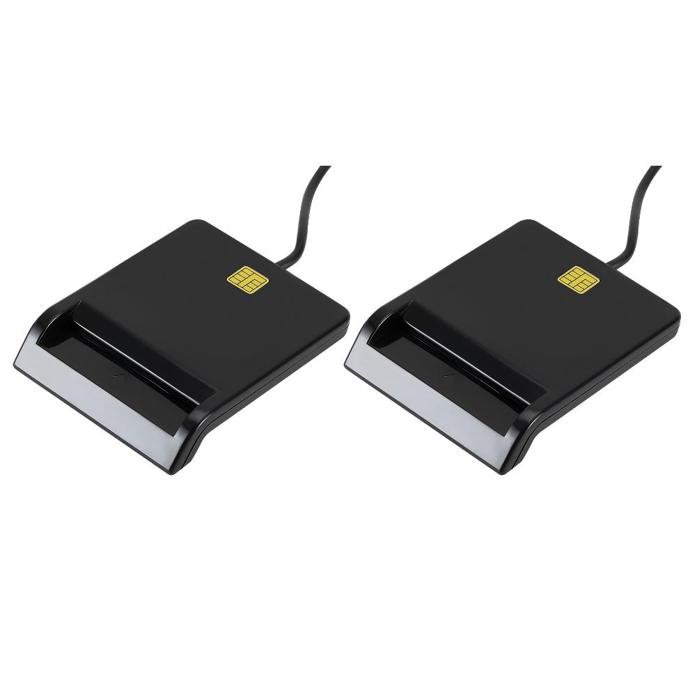 1/2/3/5Pcs Portable USB 2.0 Smart Card Reader DNIE ATM CAC IC ID Bank Card SIM Card Cloner Connector Reader for Windows Linux