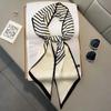 Luxury Design Silk Skinny Headwear Scarf Women Print Spring Neck Tie Hair Hand Bag Ribbon Wrist Belt Foulard Headband Lady