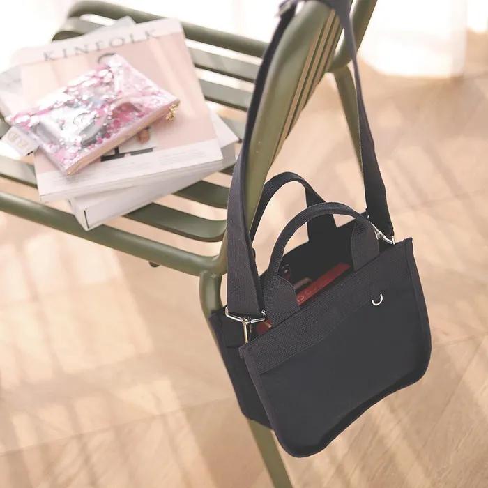Mini Canvas Navy Eco Bag