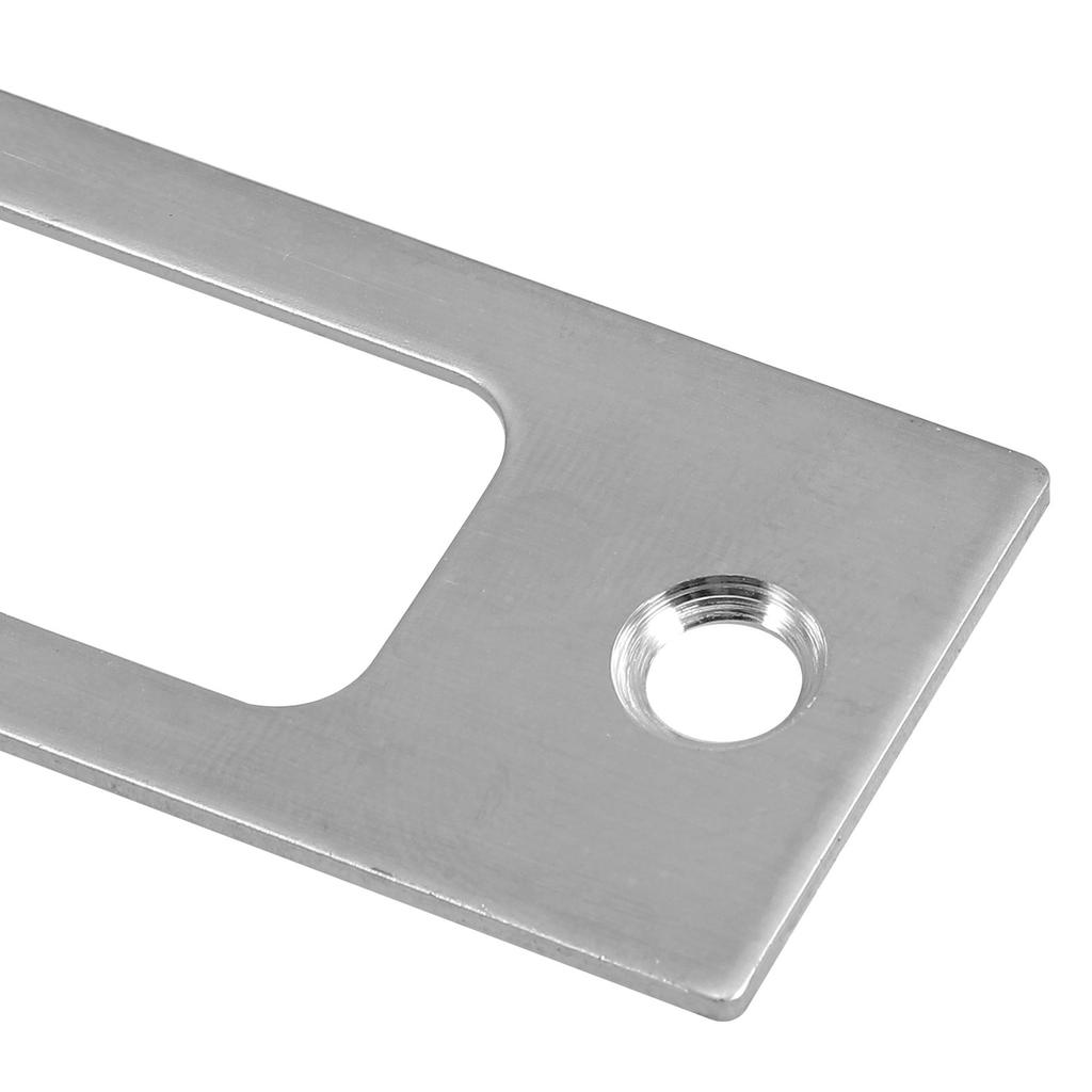 Stainless Steel Door Latch Security Strike Plate Guide Piece With Double Steel Plates For Doors Locks Thickened Door Back Plates
