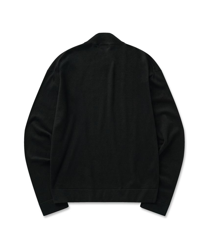 Pilpeu Basic Mock Neck Knit 19(Black)