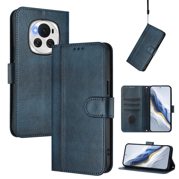 Linien-Spleißschnalle Retro Leder Handyhülle