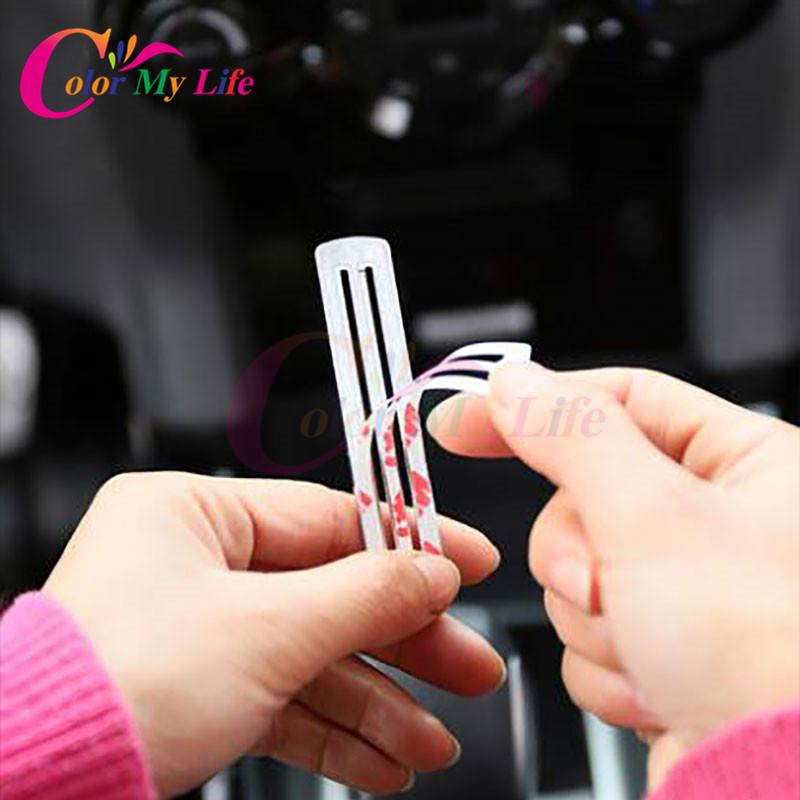 Color My Life Card Parking Solt Chrome Sequins Trim Sticker for Ford Ecosport New Fiesta 2009 2010 2011 2012 2013 2014 2015