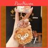 Plush Jinnew Unique Bear Keychain Fuzzy Design Great For Accessories And Gift Ideas