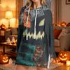 Women's fashion casual long-sleeved Halloween printed hooded sweater top
