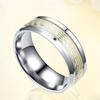 Oakky Men's 8mm Stainless Steel Piano Staff Wedding Luminous Ring Personalized Couple Musical Note Band Shines In Dark Silver Size 17