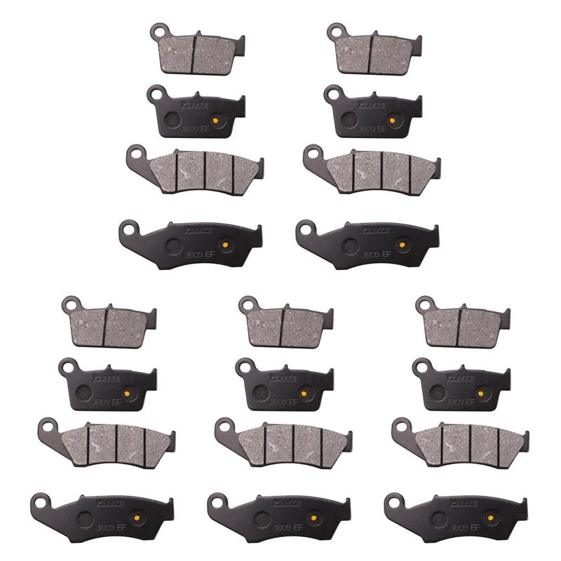 

10X Motorcycle Front And Rear Brake Pads Disc Brake Pads For YZ125 YZ250 YZ450 YZ450F 2003-2007 чорний