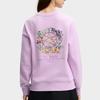 FILA Heritage Series Round Neck Letter Print Long Sleeve Sweatshirt Women sweatshirt Light-Lavender F11W518209FVT