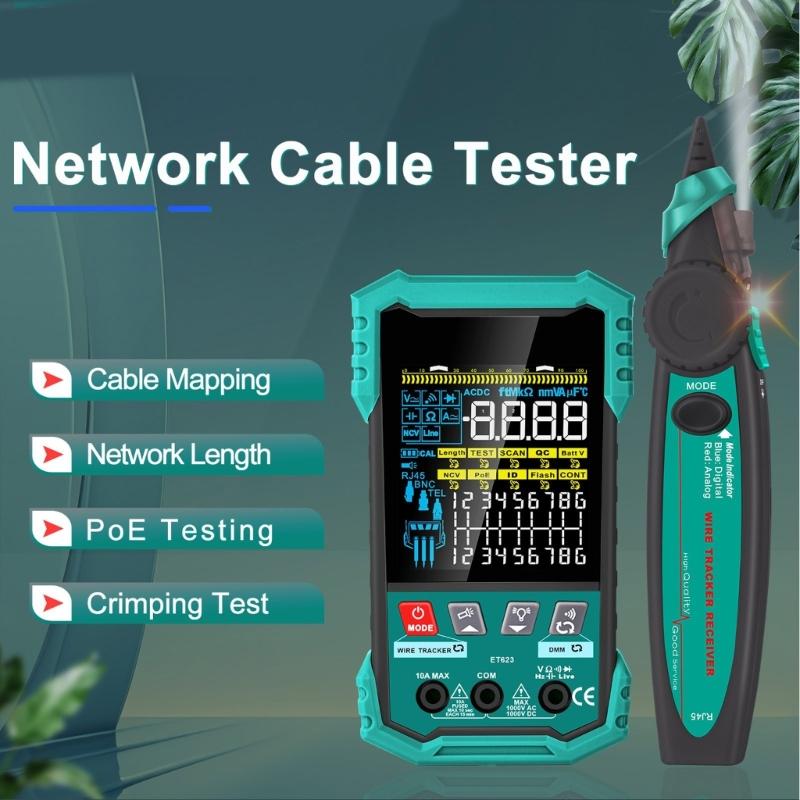 Elektrikçiler İçin Yüksek Hassasiyetli Plastik Tasarımlı Ağ Kablosu Test Cihazı En Çok Satan