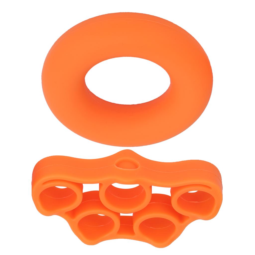 2Pcs Finger Trainer Hand Strengthener Stretcher Exerciser Silicone for Musician Guitarist