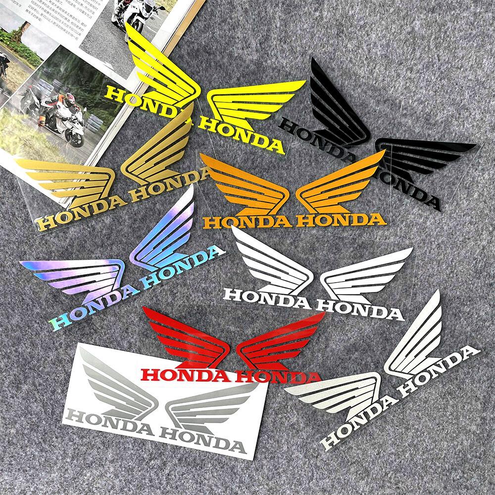 AAADK1 3D Car Motorcycle Honda Stickers Decals Tank Helmet Cbr Cb Pcx Wing Logo Red White Black
