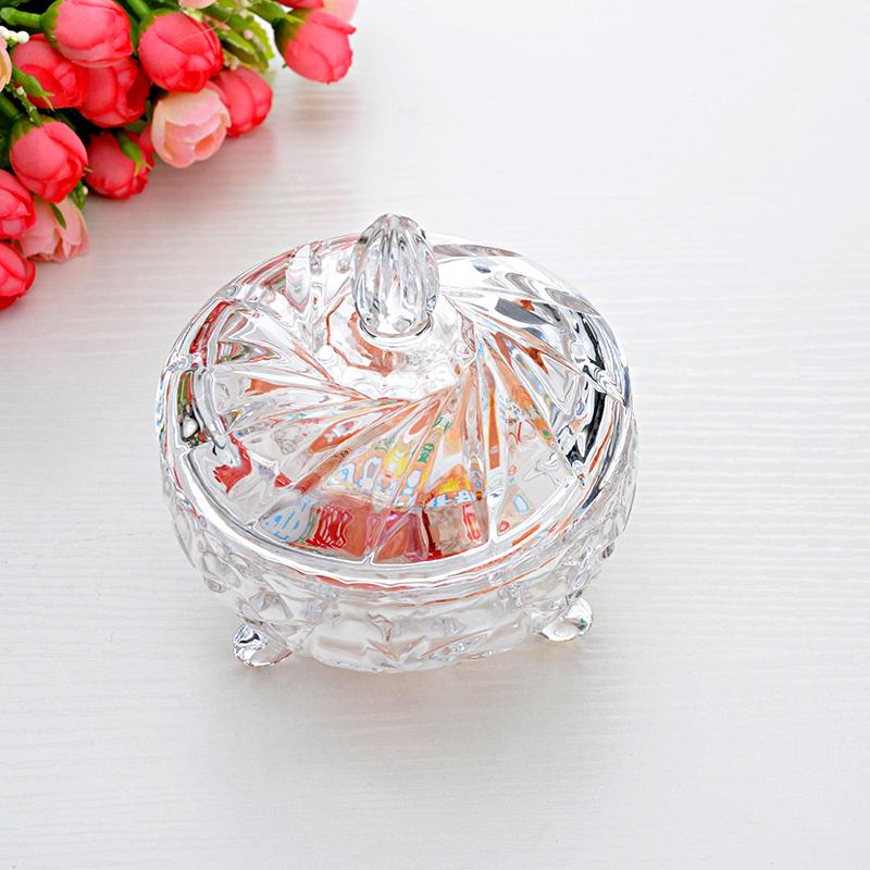 Transparent Butterfly Glass Storage Jar Jewelry Box with Lid Wedding Candy Gift Jar Candle Aromatherapy Bottle Cabinet Decor New