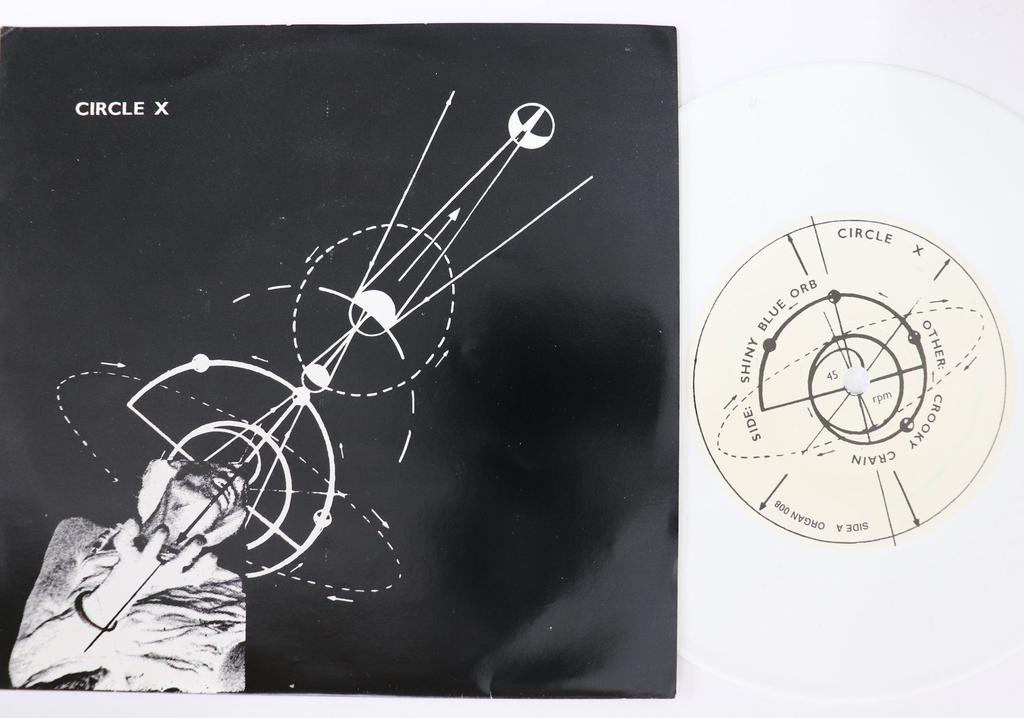 7inch Record CIRCLE X  Shiny Blue Orb  Crooky Crain ORGAN008 LUNGCAST 1992 US Rock Used