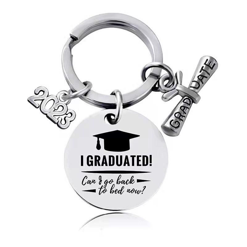 Steel Elegant Stainless Keychain Gift For Graduates Perfect For Celebrations And Parties