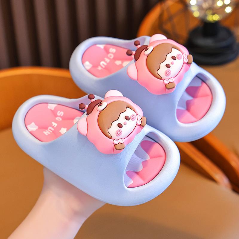 Summer Children's Sandals Boys and Girls Non-Slip Bathroom Shower Parent-Child Soft Sole Big Kids Beach Sandals