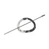 NAKANOYA Majeste Metal Alloy Hair Stick Pin, Geometric Round, Shiny, AMMJ1 (11:SL:Silver)