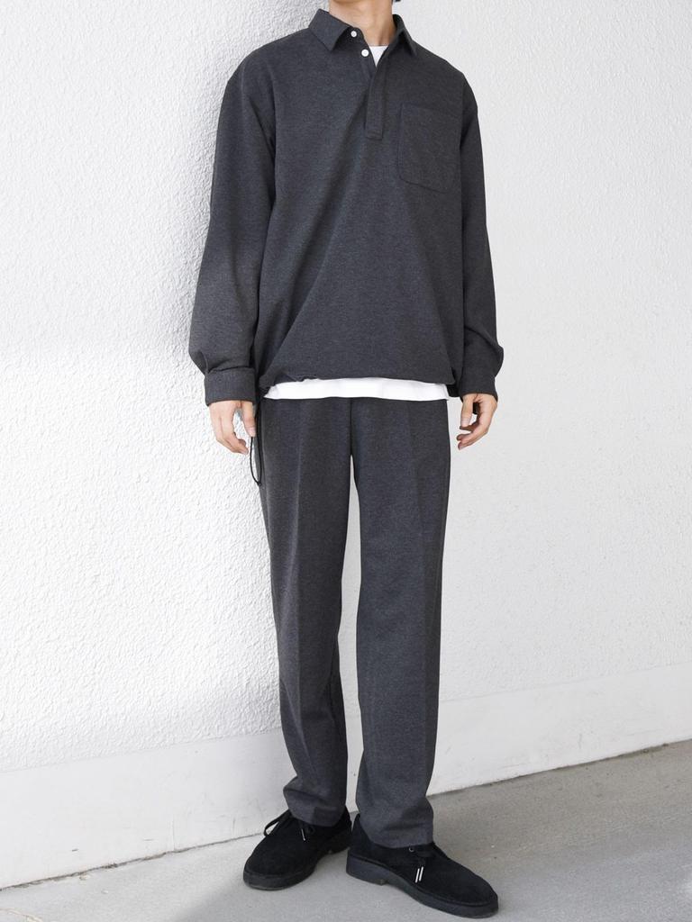 SHIPS any THE CIRCLE STRETCH Skipper Pullover Dark Size M Perfect for Setups 360° Wool-Like Shirt, Men's, Gray, (711170030), Co-op